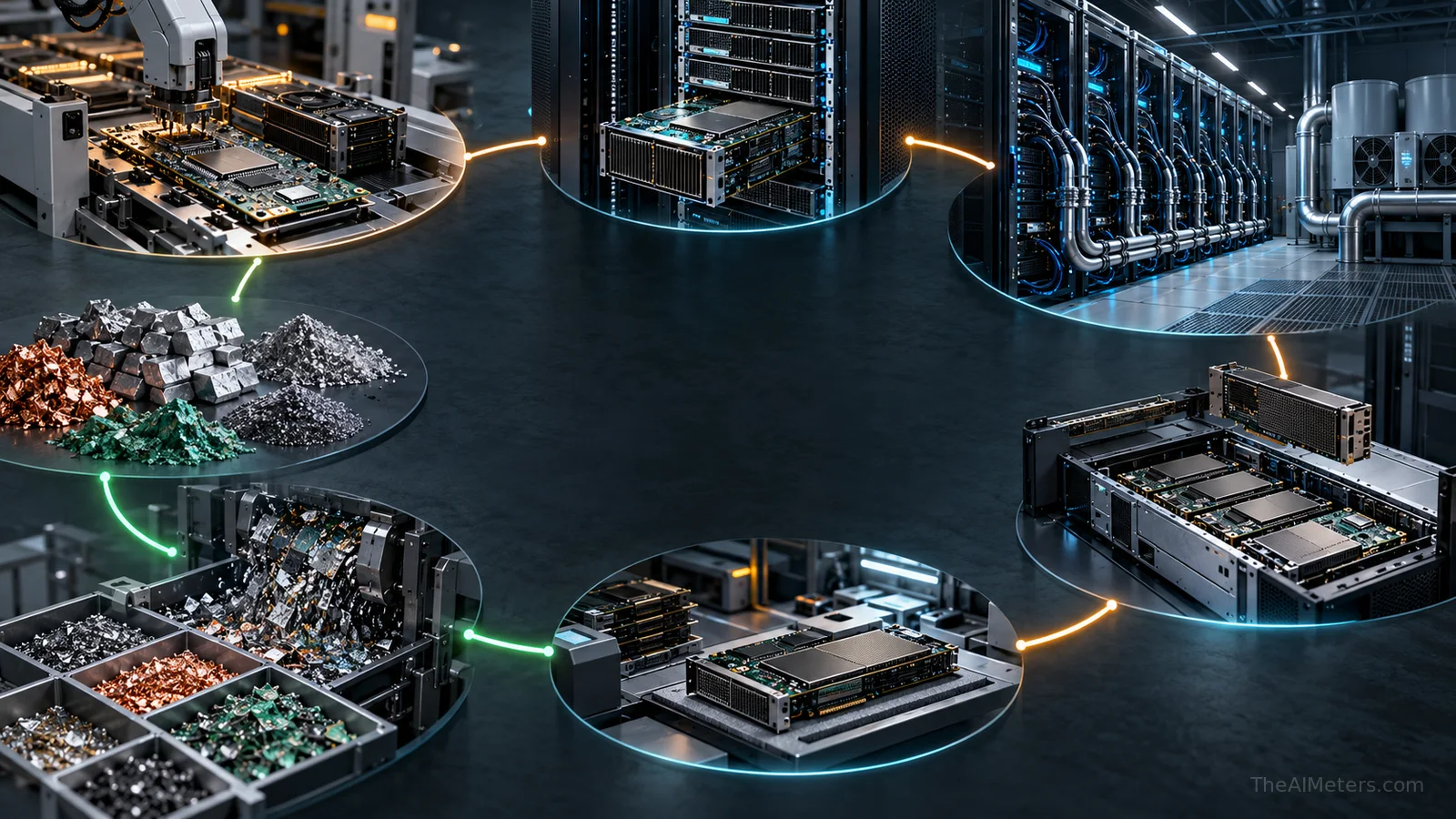 AI hardware lifecycle from manufacturing and datacenter operation to reuse and materials recovery